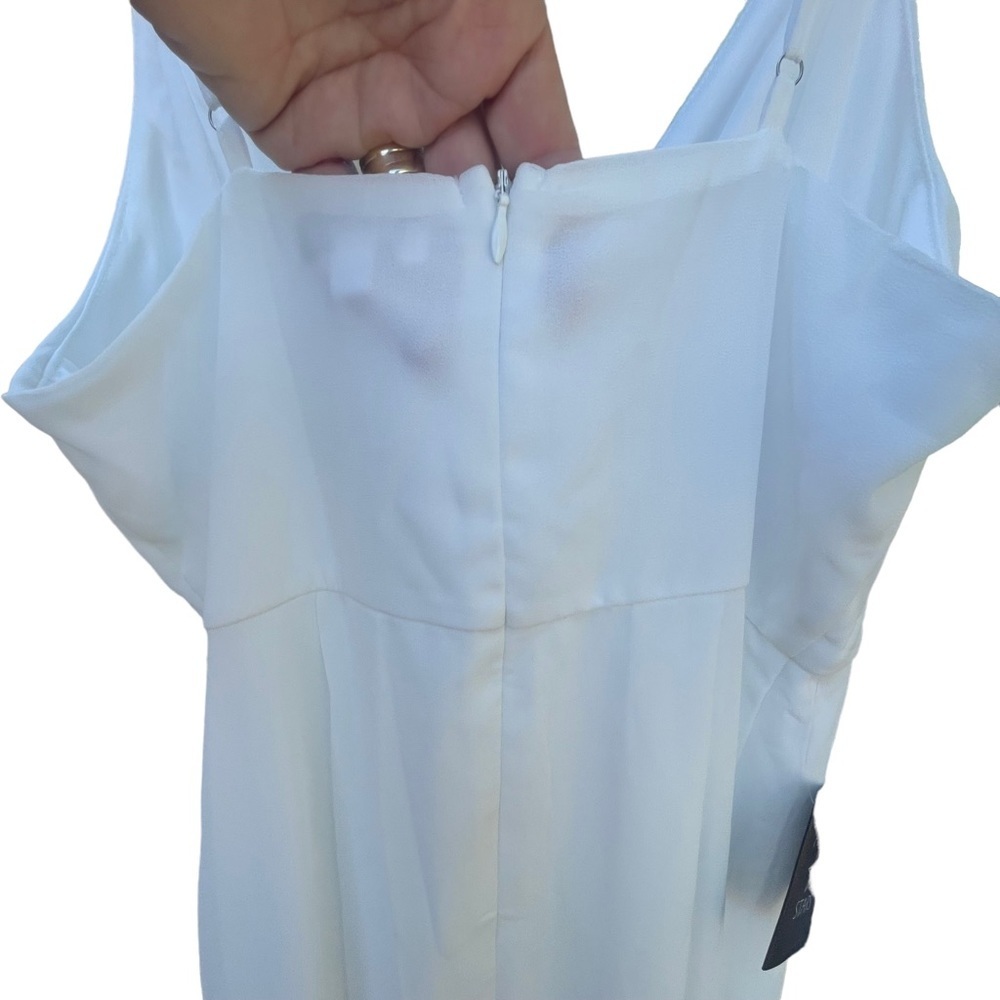 Chic White High Low Dress - Picture 5 of 8